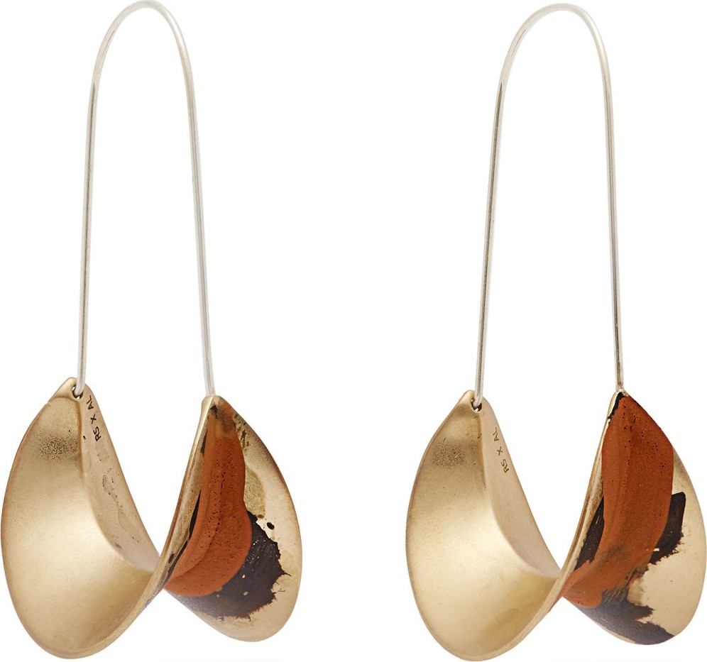 Albus Lumen X Ryan Storer painted hoop earrings