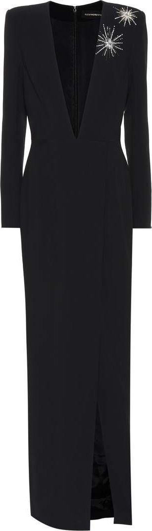 Alexandre Vauthier Embellished long-sleeved gown