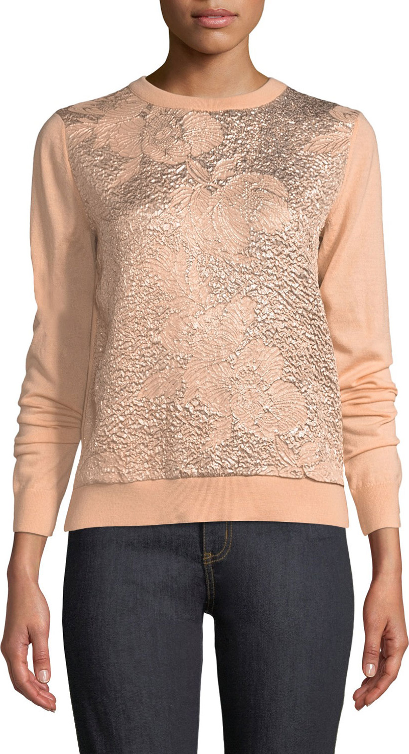 Tory Burch Jonah Jacquard-Front Sweatshirt