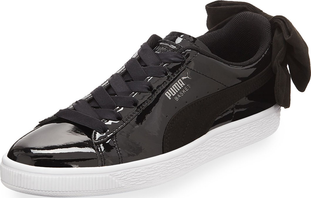 PUMA Basket Bow Patent Sneakers