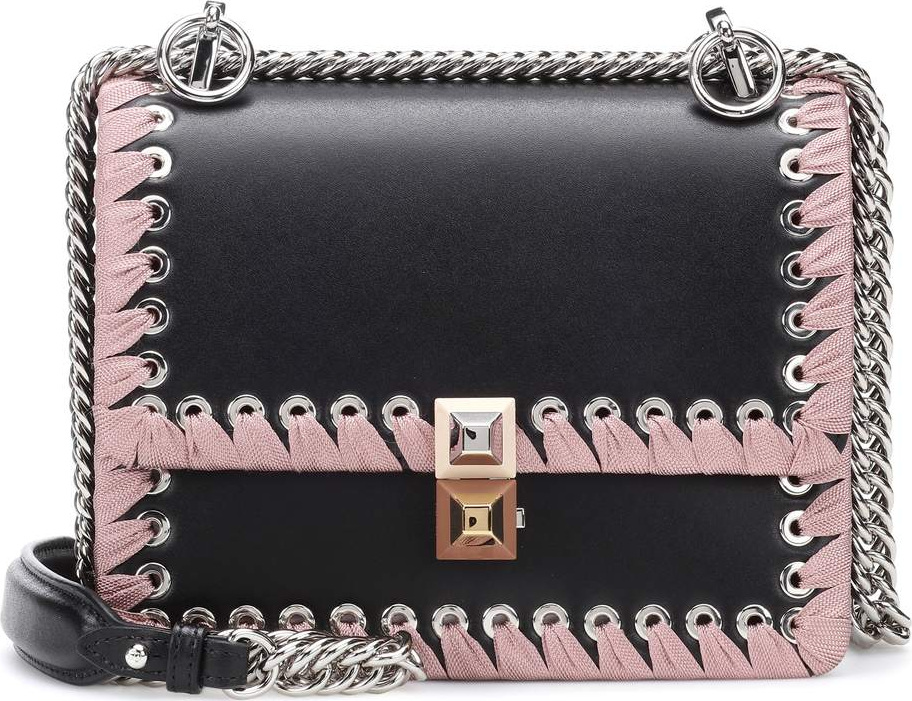 Fendi Kan I Small leather shoulder bag