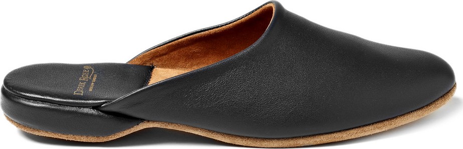 Derek Rose Morgan Leather Slippers