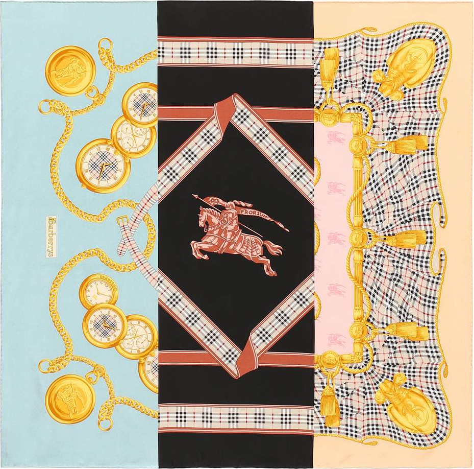 Burberry London England Archive printed silk scarf