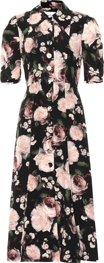 Erdem Gisella floral silk dress