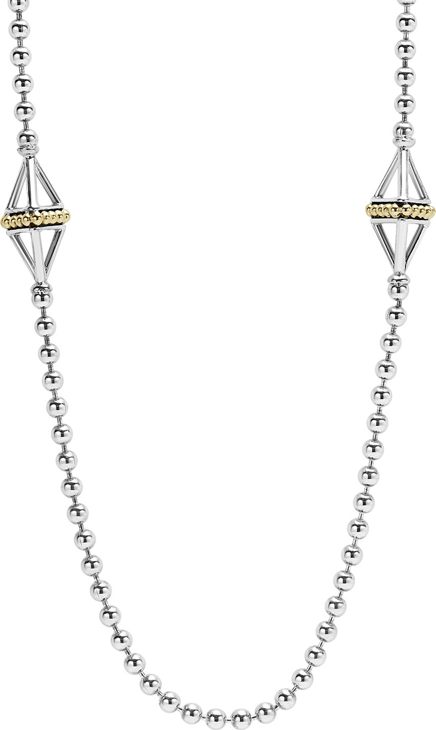 LAGOS KSL 5-Pyramid Station Necklace