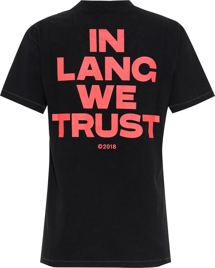 Helmut Lang Printed cotton T-shirt