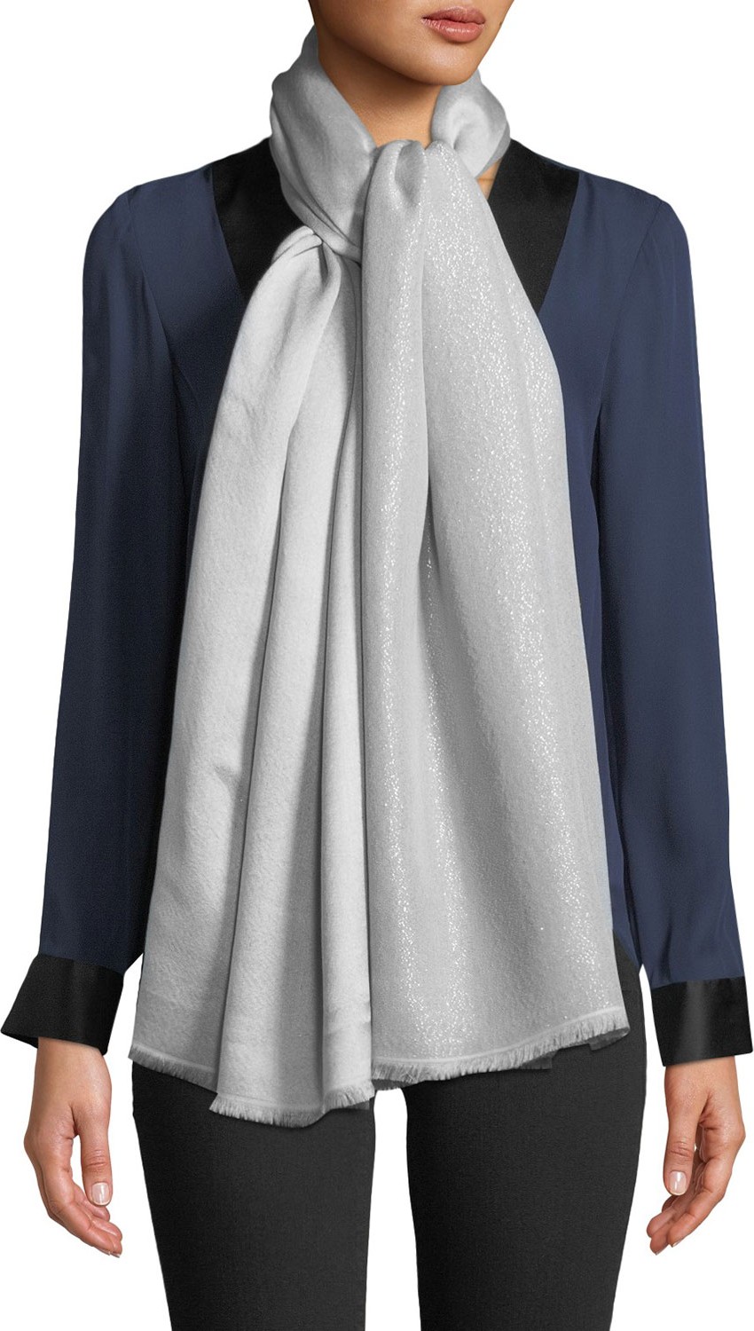 Bajra Satin Sparkle Weave Stole