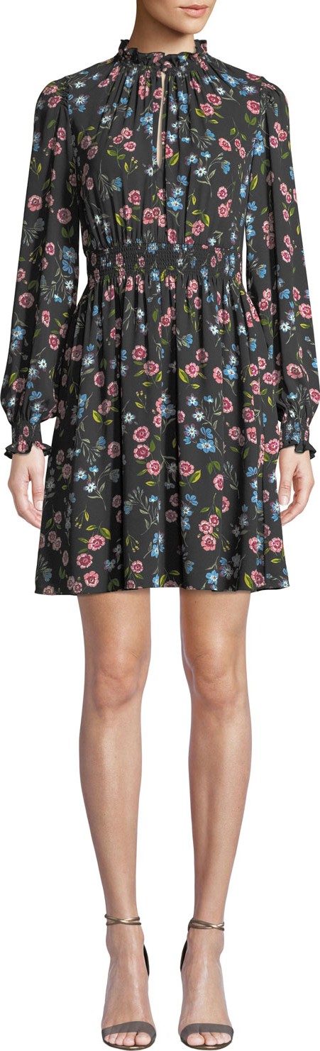 Kate Spade New York meadow smocked waist mini dress