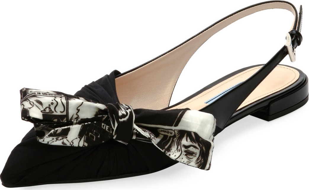 Prada 10MM SLINGBACK FLAT WITH PRI