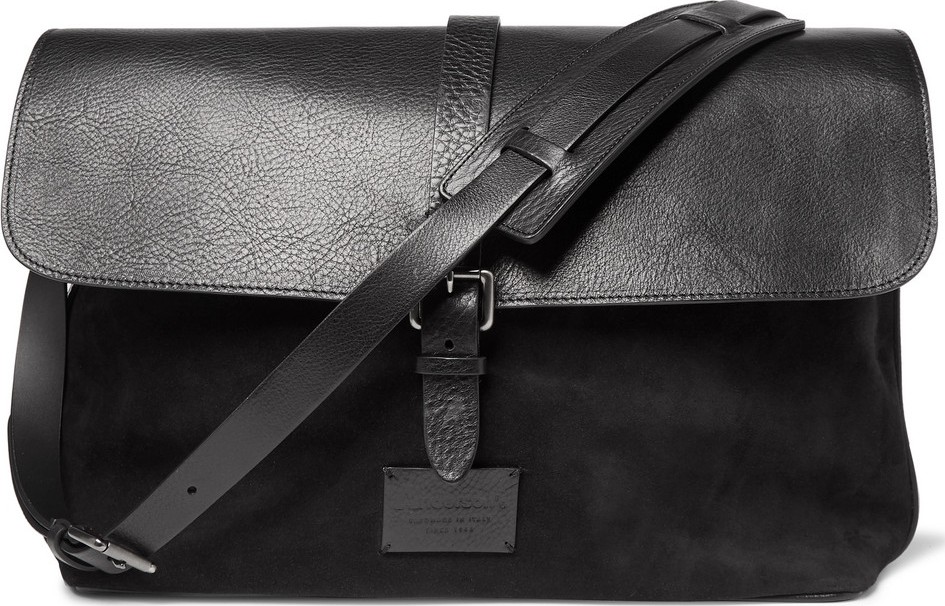 Anderson's Suede and Leather Messenger Bag