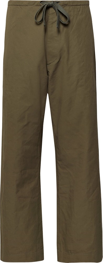 Chimala Cropped Wide-Leg Cotton and Linen-Blend Twill Drawstring Trousers