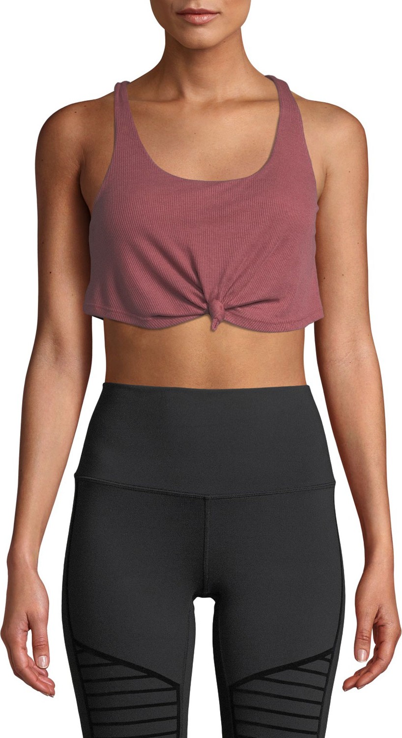 Alo Yoga Knot Scoop-Neck Tank Bra
