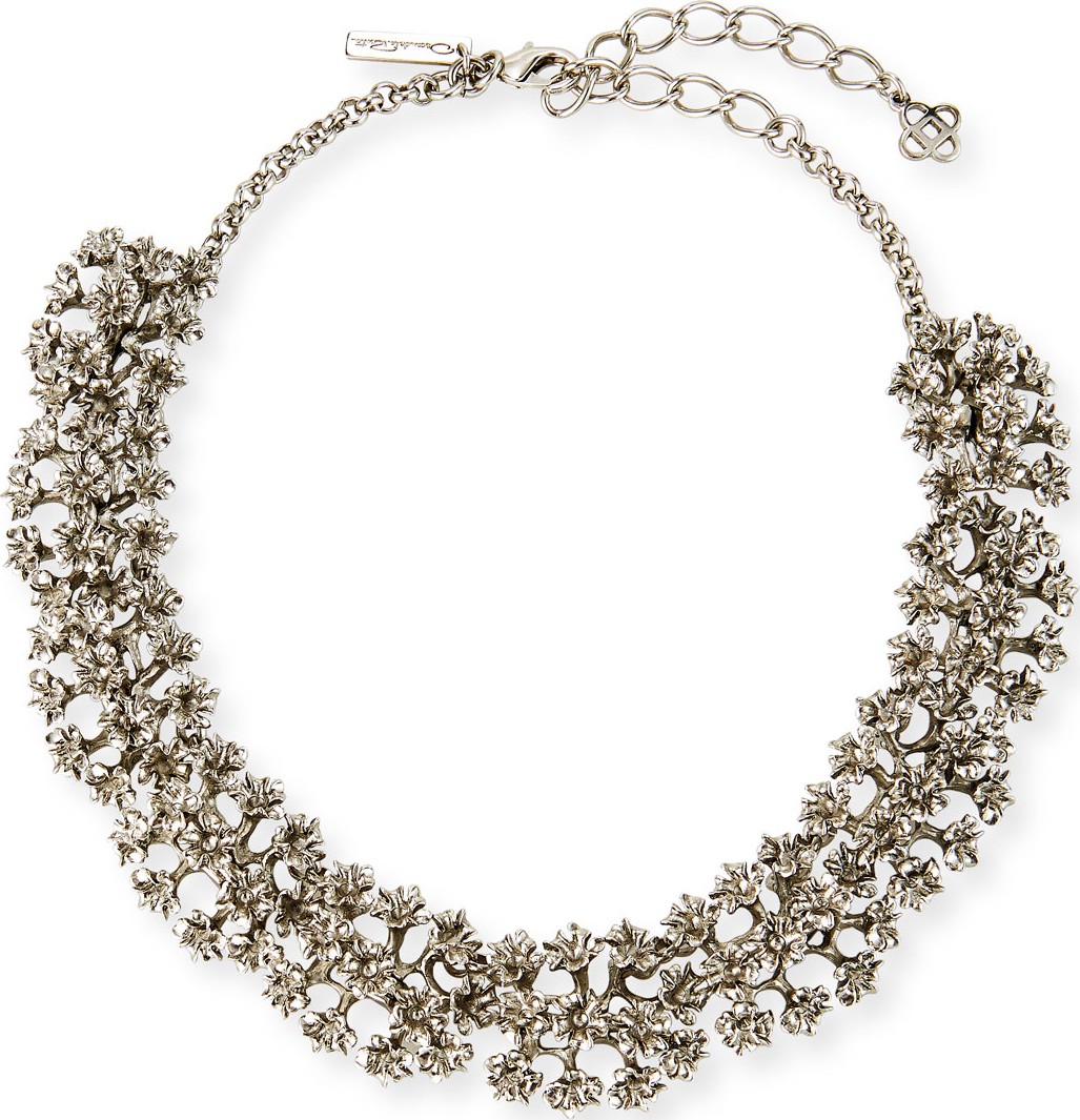 Oscar De La Renta Mini Flower Necklace