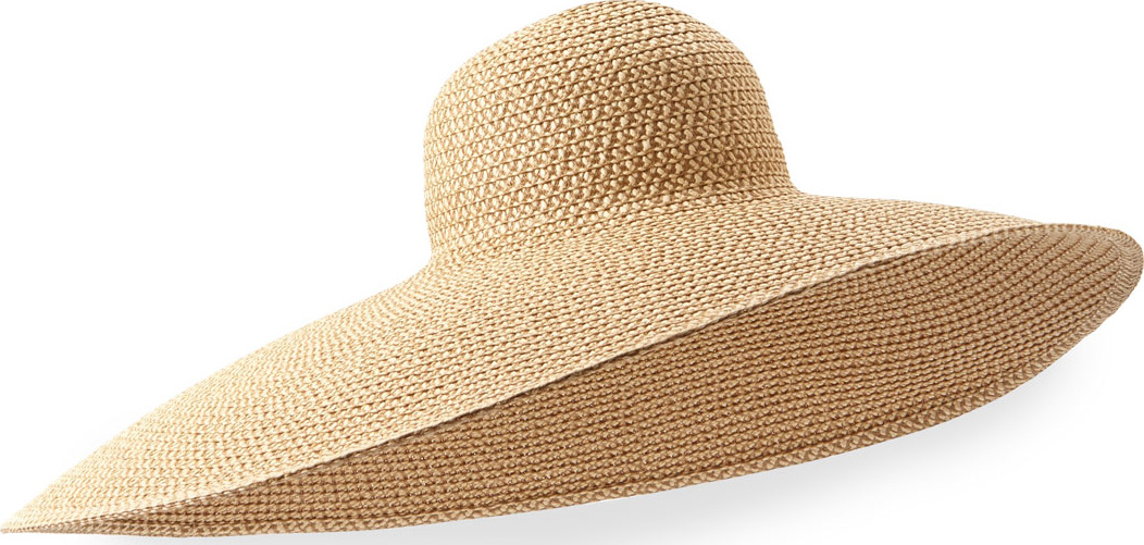Eric Javits Giant Floppy Sun Hat, Peanut