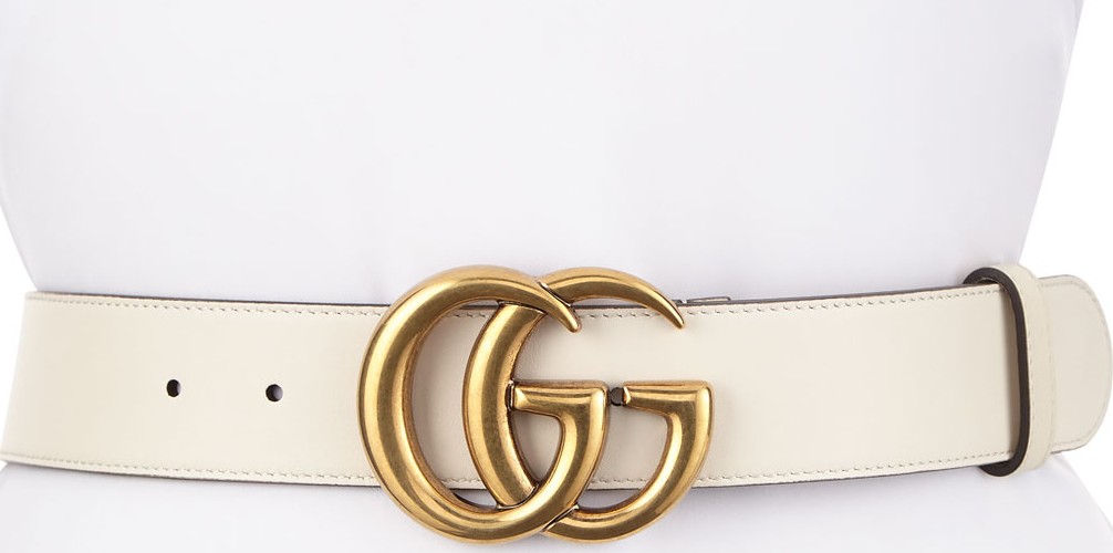 Gucci Leather Belt with GG Buckle