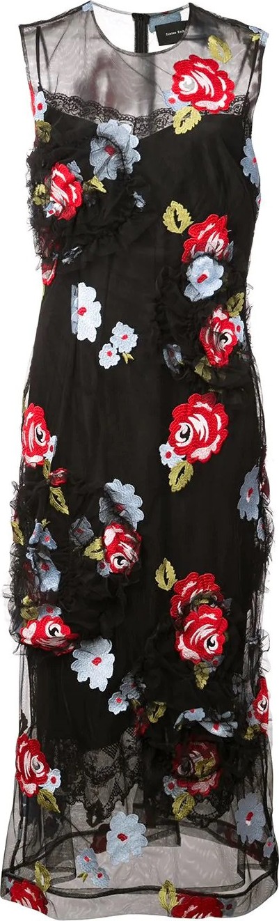 Simone Rocha ruched flower dress