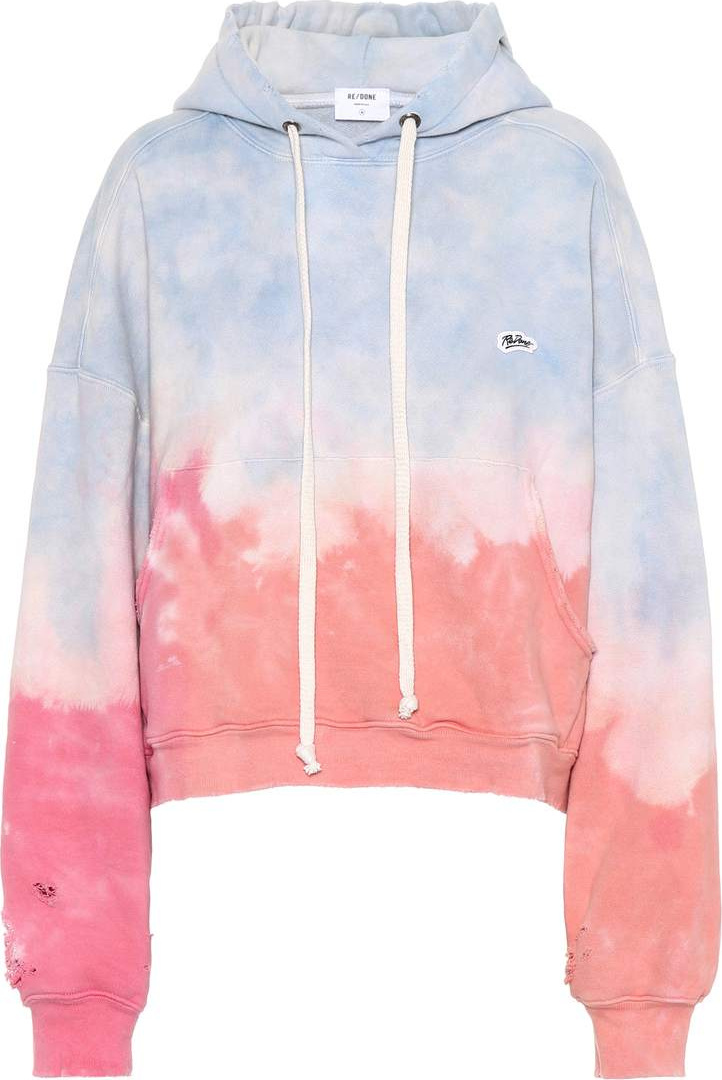 RE/DONE Tie-dye cotton hoodie