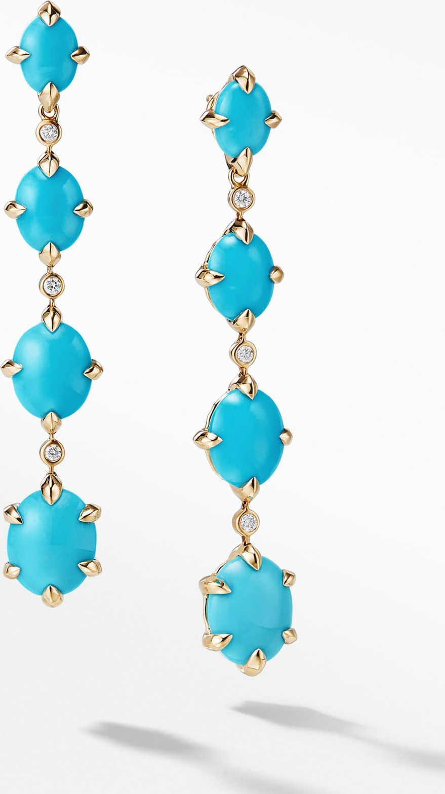 David Yurman Chatelaine<sup>® 18k Gold Drop Earrings with Diamonds