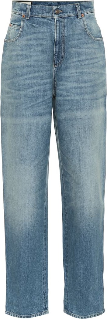 Gucci High-rise wide-leg jeans