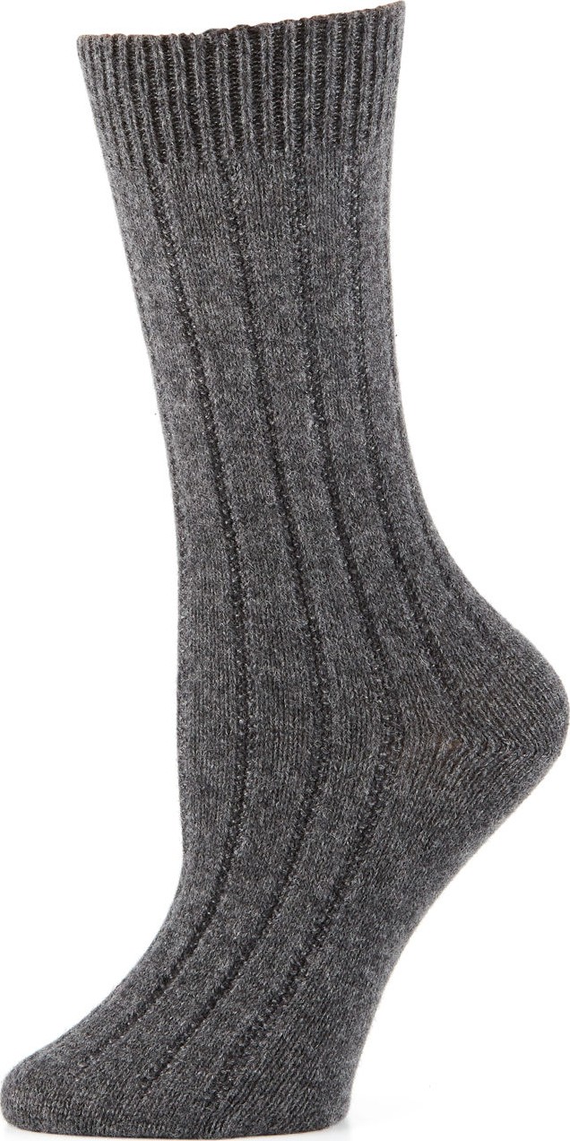 Neiman Marcus Cashmere Ribbed Socks