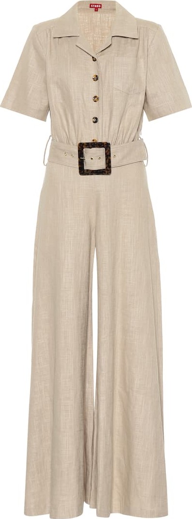 Staud Zissou linen and rayon jumpsuit