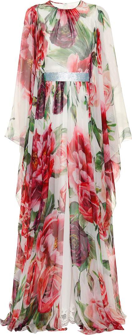Dolce & Gabbana Floral silk maxi dress