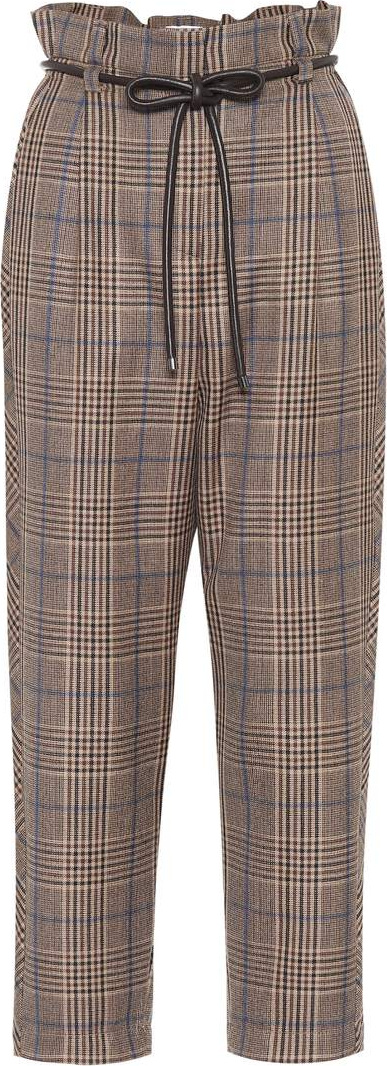 Brunello Cucinelli Checked wool pants