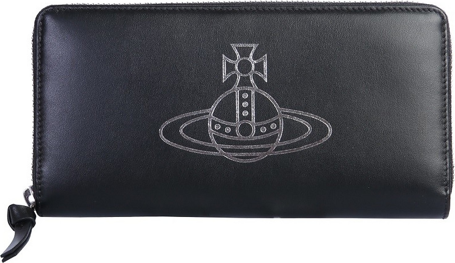 Vivienne Westwood Black Leather Anna Zip Around Wallet