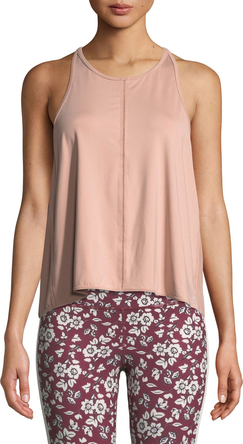 Kate Spade New York micro-mesh draped active tank