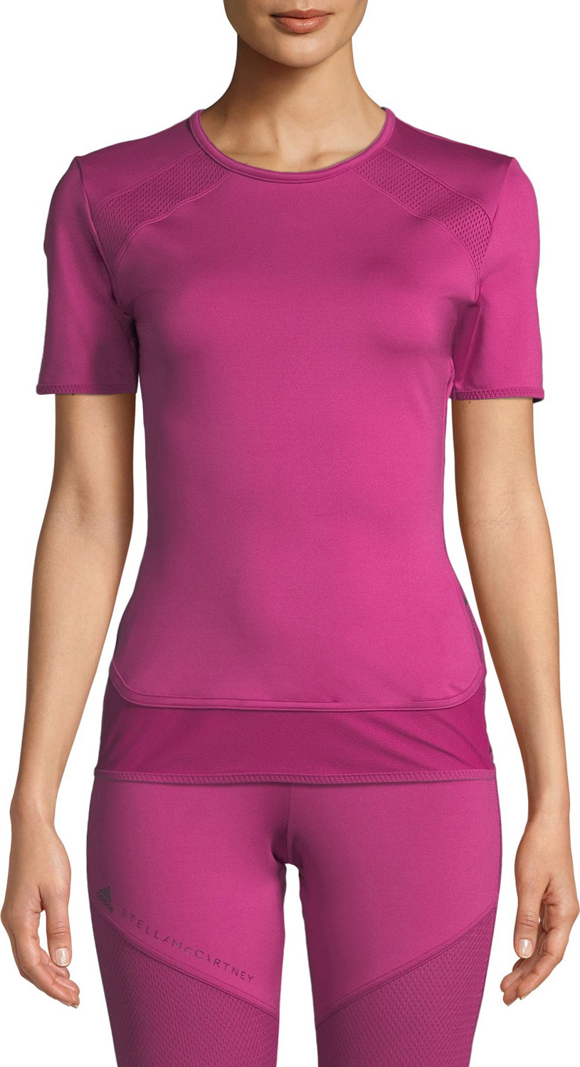 Adidas By Stella McCartney Performance Essentials Crewneck Short-Sleeve T-Shirt Top