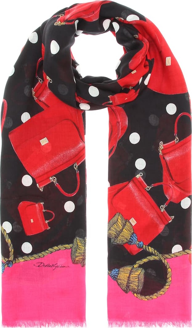 Dolce & Gabbana Sicily modal and cashmere scarf