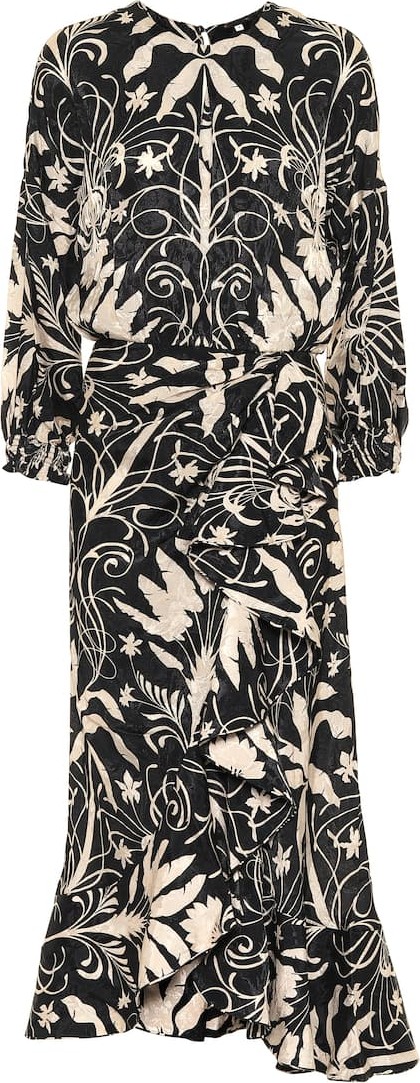 Johanna Ortiz Honrando Susraices floral midi dress