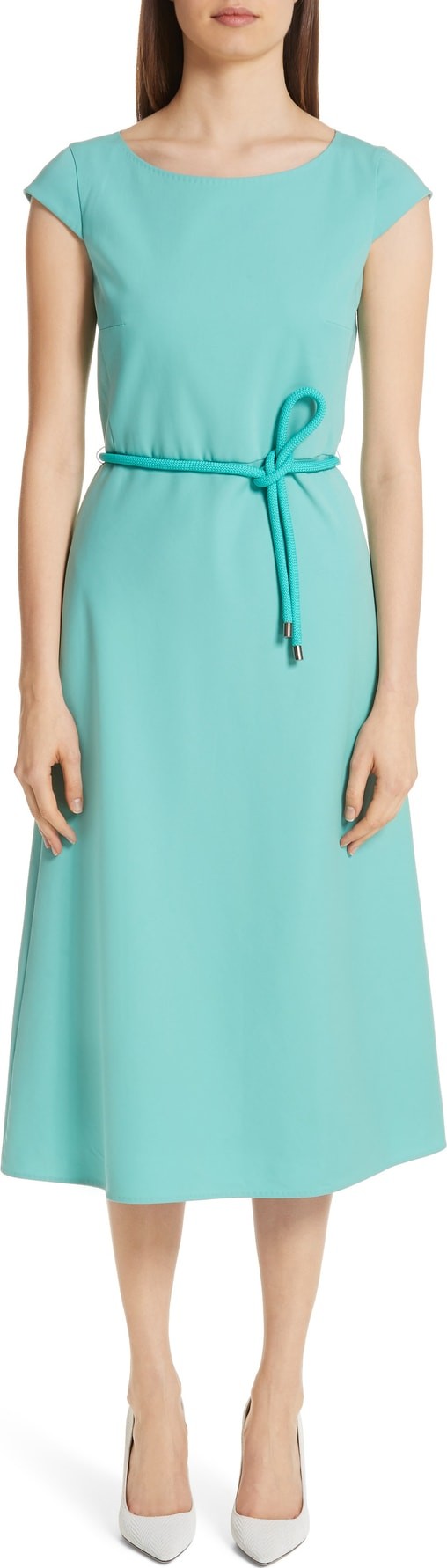 Max Mara Opunzia Belted Midi Dress