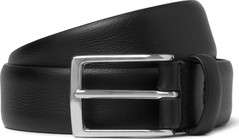 Anderson's 3cm Black Leather Belt