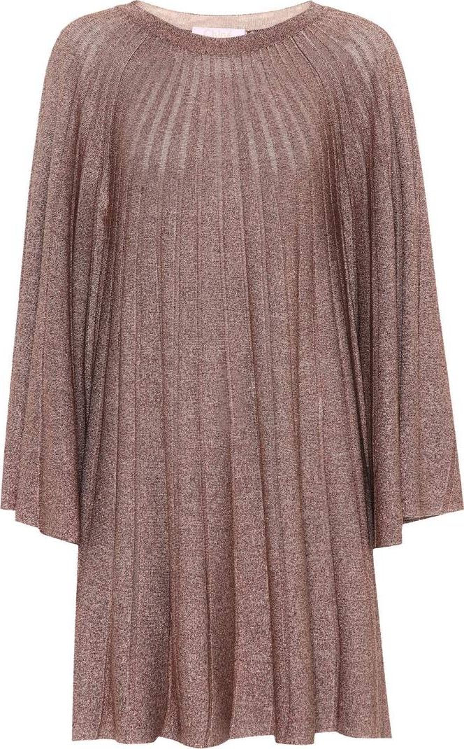 Chloe Metallic knit dress