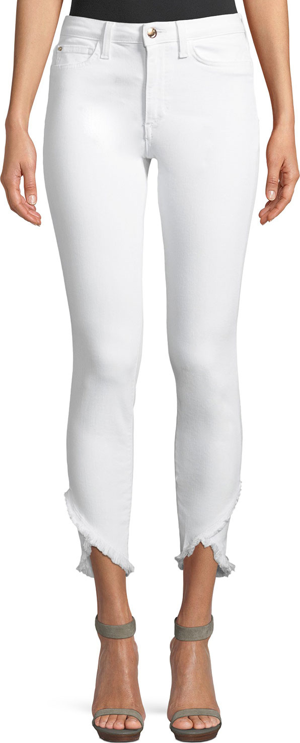 Joe's Jeans Charlie Mid-Rise Skinny Tulip-Hem Jeans