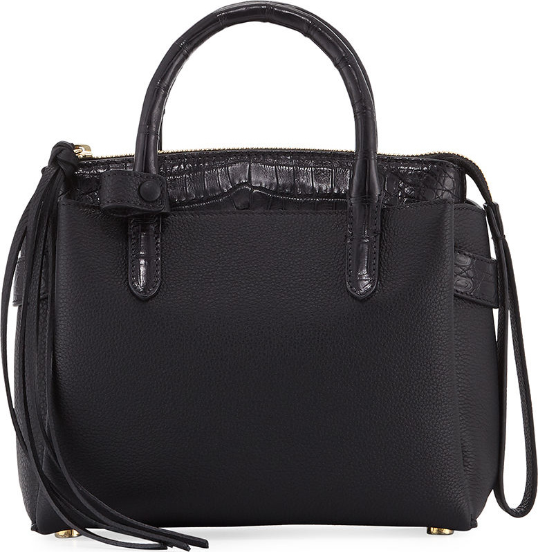 Nancy Gonzalez Cristy Mini Crocodile/Leather Tote Bag