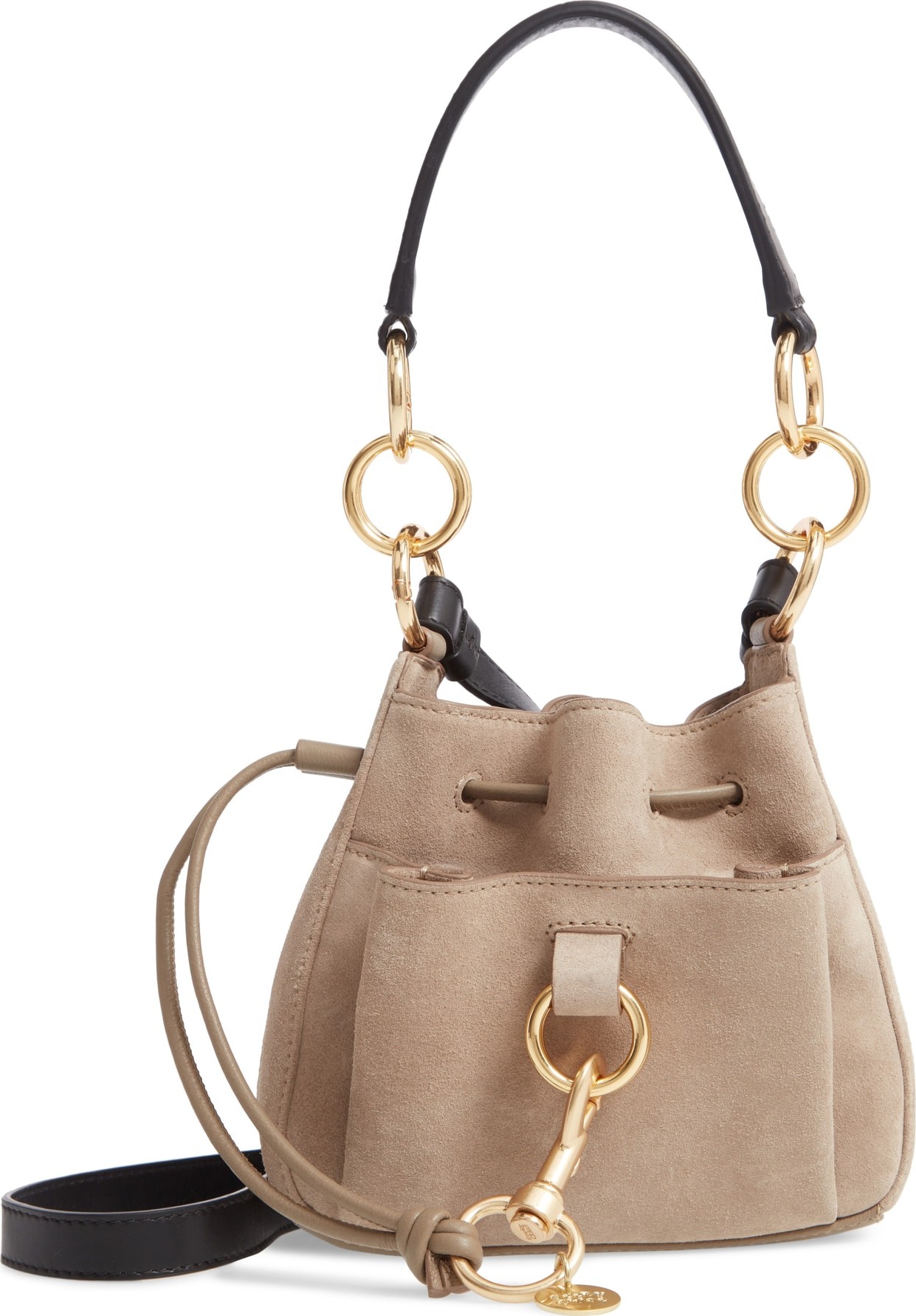 See By Chloé Mini Tony Leather Bucket Bag