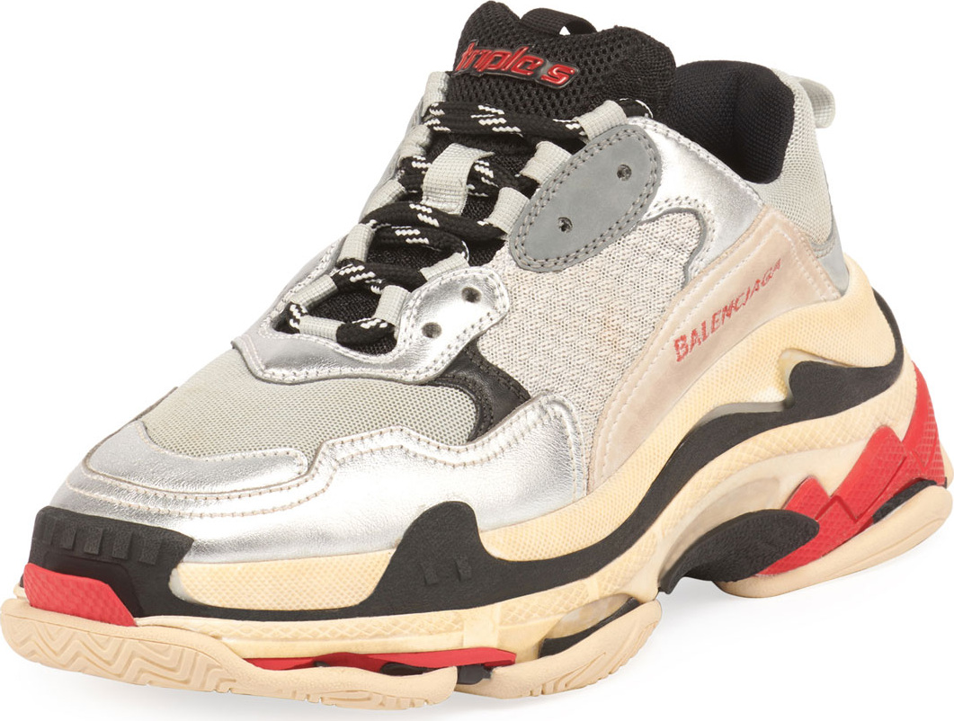 Balenciaga Lace-Up Active Sneakers