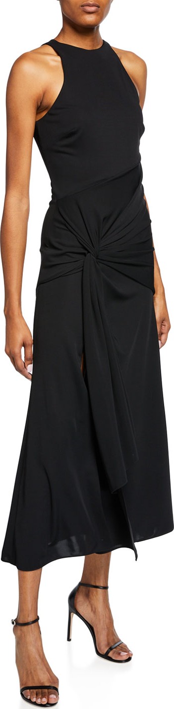 Cinq A Sept Alex Knotted Front Cocktail Dress