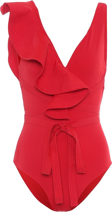 Johanna Ortiz Cerca De La Bahia ruffled swimsuit