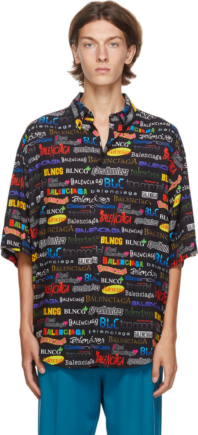 Balenciaga - Black TV Show Logo Large Fit Shirt Balenciaga - Black TV Show Logo Large Fit Shirt