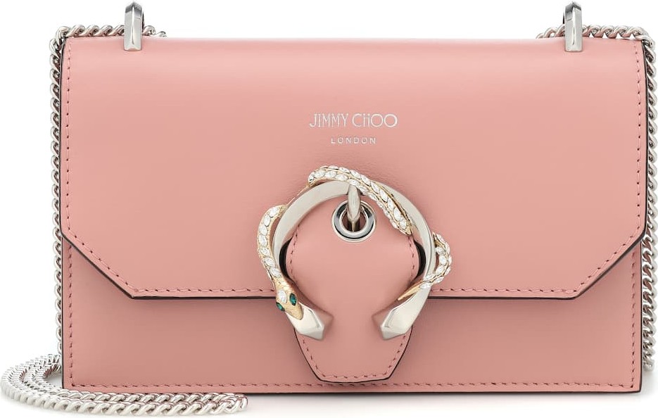 Jimmy Choo Paris embellished leather clutch
