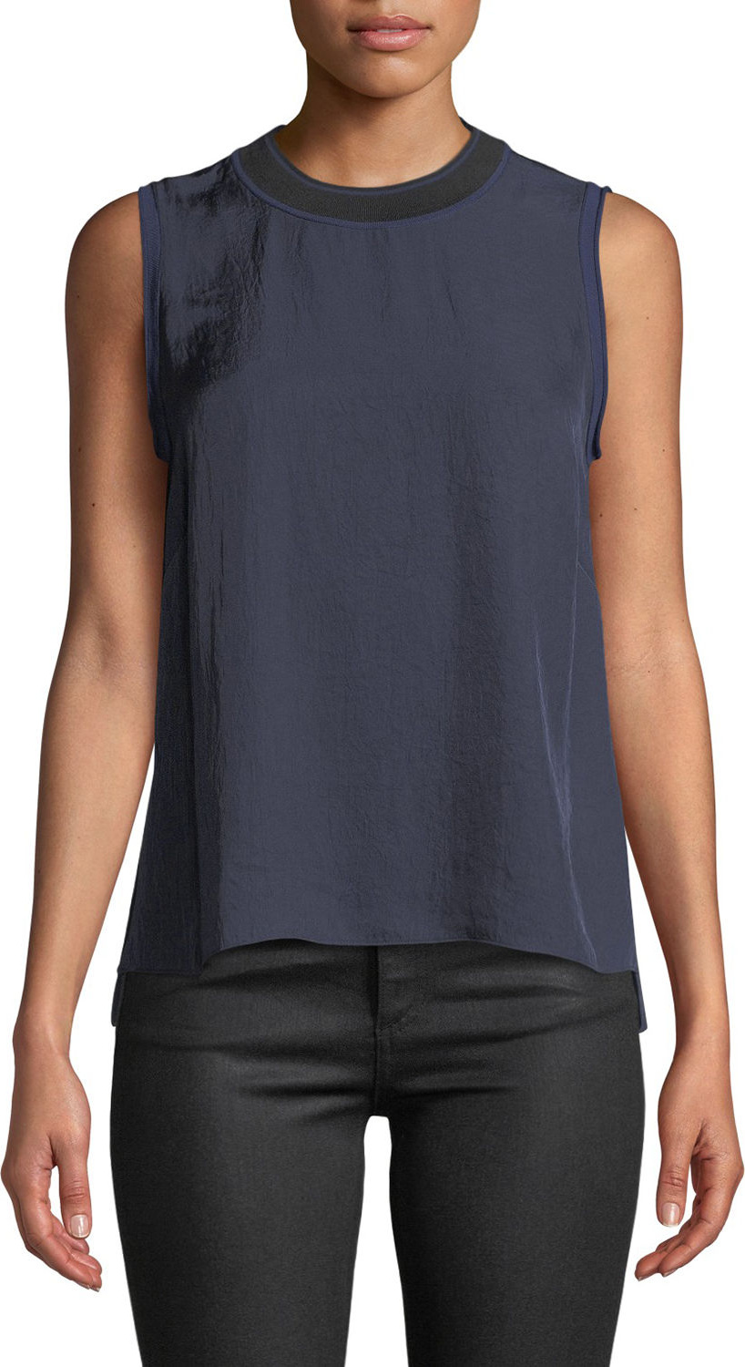 Rag & Bone Nick Sleeveless Crewneck Top