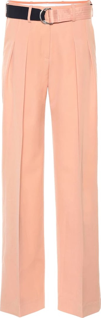 VICTORIA, VICTORIA BECKHAM Mid-rise wide-leg wool pants