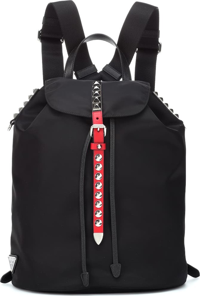 Prada Embellished nylon backpack