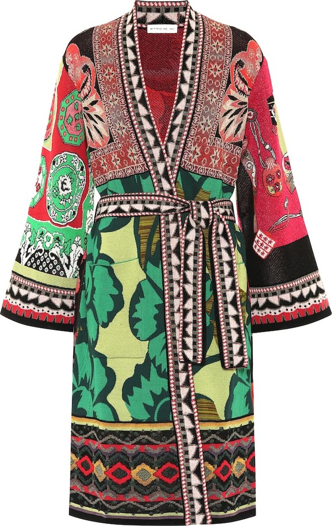 Etro Wool-blend jacquard cardigan