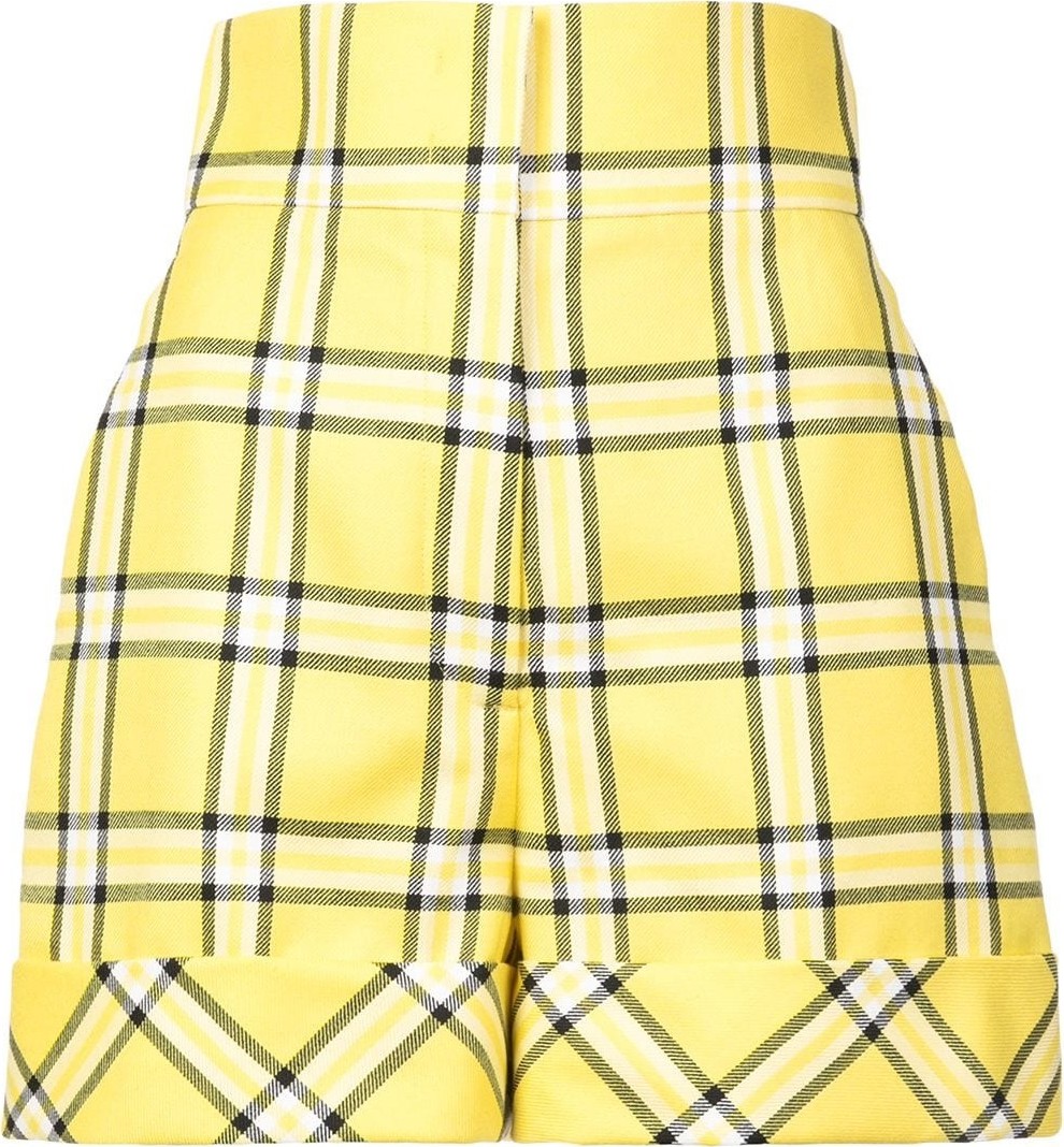 Sara Battaglia checked tailored shorts