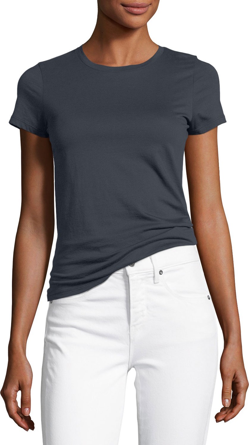 Vince Essential Crewneck Pima Cotton Tee