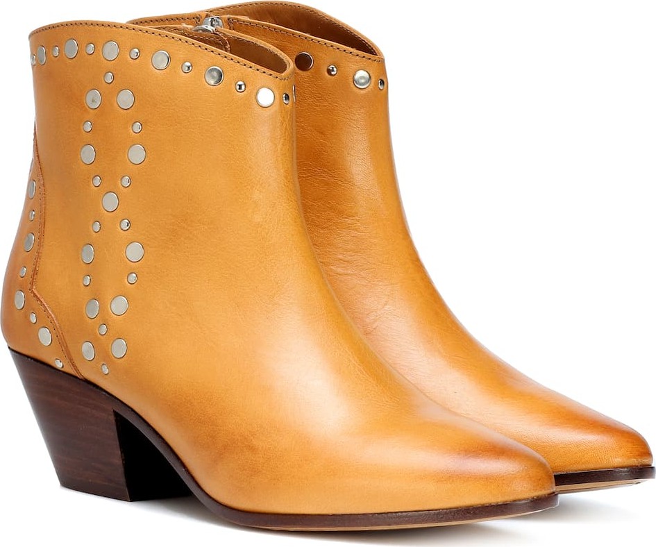 Isabel Marant Dacken studded leather ankle boots